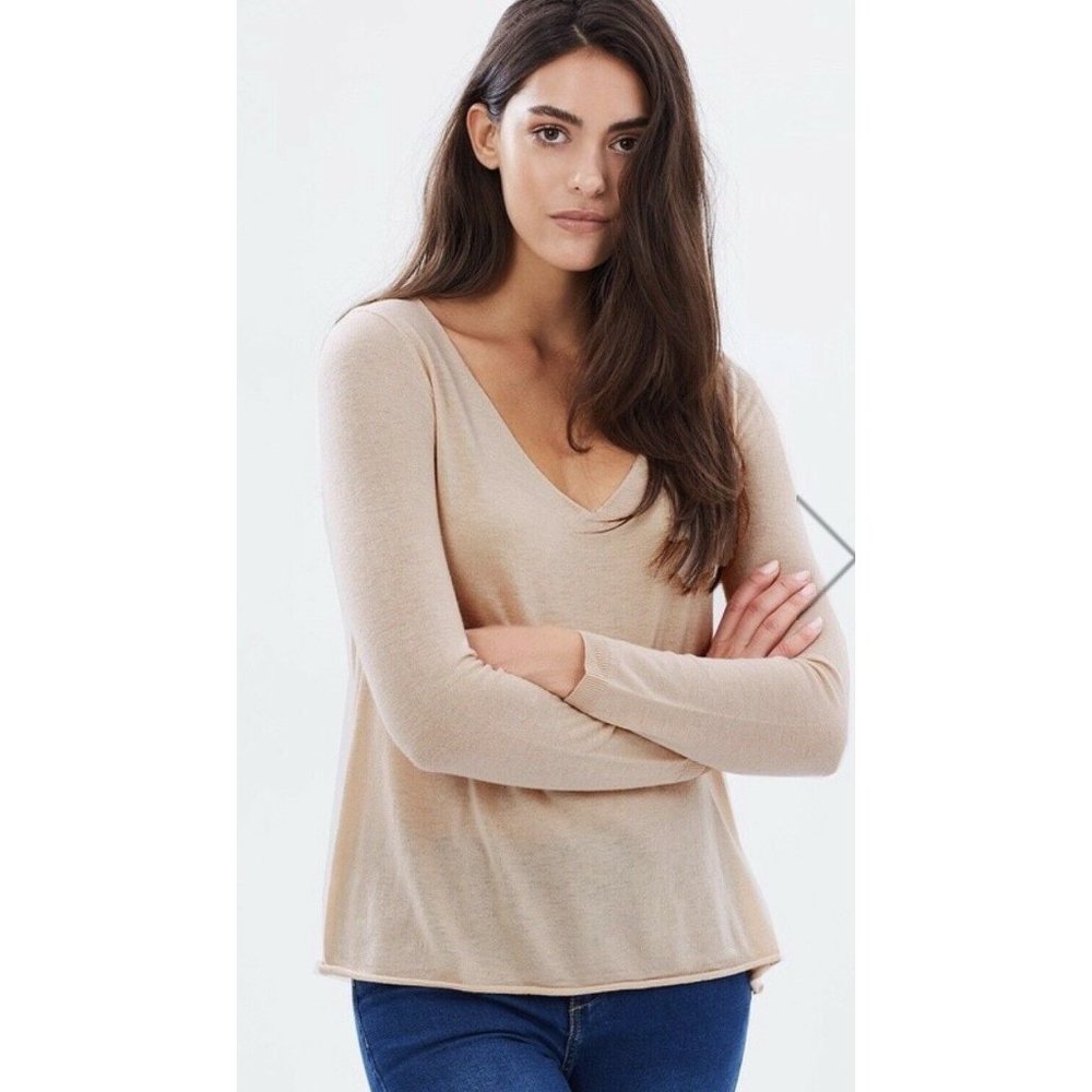 American Vintage The Blossom Jumper Blouse Top Pullover Wool Blend Large